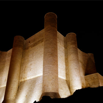 Vista noctura exterior