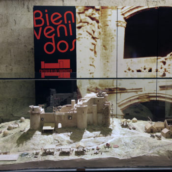 Maqueta del castillo en la recepción