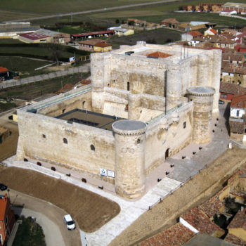 Vista aérea del castillo